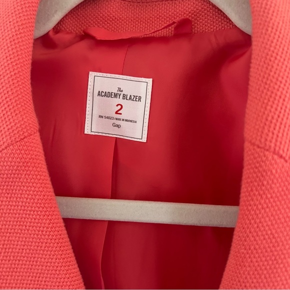 Gap Coral Two Button The Academy Blazer Cotton | Size 2 - Picture 3 of 9